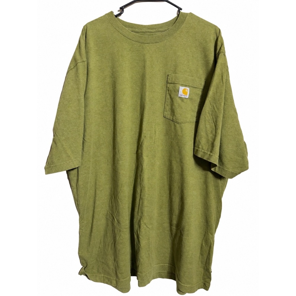 Carhartt K87 Loose Fit Heavyweight Pocket T-Shirt Mens 3XL Olive Green Heather